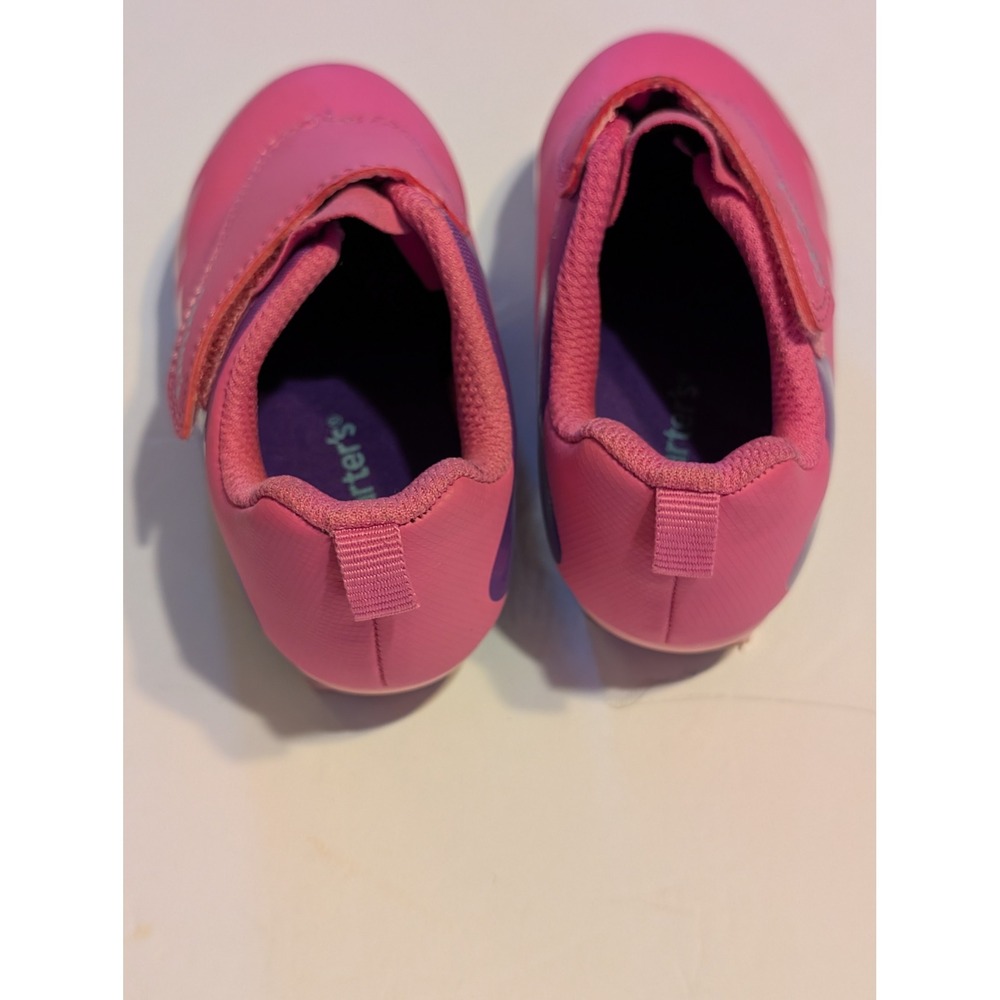 Carter's Bright Pink Purple Athletic Soccer Cleats Shoes Toddler 7M Sporty - Picture 12 of 12